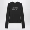 Acne Studios Womens Black Layered Slim-fit Stretch-cotton T-shirt In Black