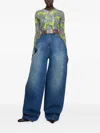 Acne Studios Layered Mohair Cardigan In 灰色