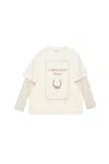 Acne Studios White Layered T-shirt With Print Women