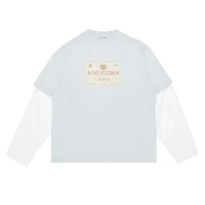 Pre-owned Acne Studios Layered Print T-shirt 'light Grey' | Men's Size Xxl