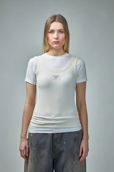 ACNE STUDIOS LAYERED PRINT T-SHIRT