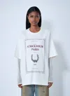 Acne Studios Graphic Print Long-sleeved Layered T-shirt In White