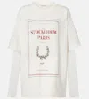 Acne Studios Layered Mesh-trimmed Cotton-jersey T-shirt In White