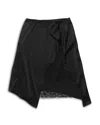 Acne Studios Layered Satin Skirt In Black