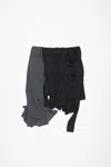 Acne Studios Layered Skirt In Anthracite Grey