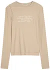 Acne Studios Layered Stretch-cotton Top In Neutral