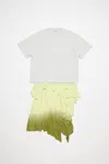 Acne Studios Layered T-shirt Dress In Pastel Yellow