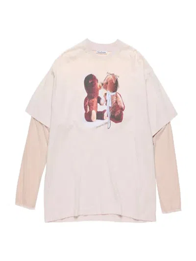 ACNE STUDIOS ACNE STUDIOS LAYERED T-SHIRT V. PINK