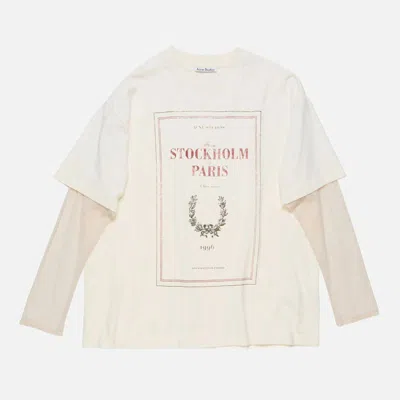 ACNE STUDIOS ACNE STUDIOS LAYERED T-SHIRT WITH PRINT