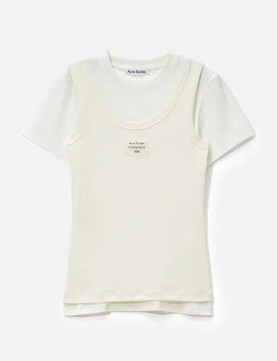 Acne Studios Layered T-shirt In White