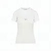 Acne Studios Womens Off White Ecleo Double-layer Stretch-cotton T-shirt In White