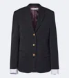Acne Studios Layered Wool Blazer In Black