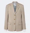 Acne Studios Layered Wool Blazer In Neutral