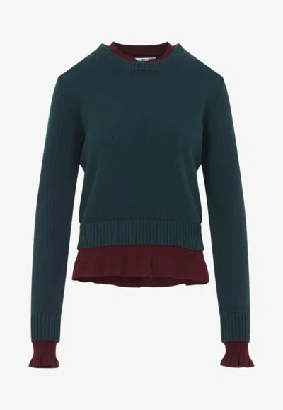 ACNE STUDIOS LAYERED WOOL SWEATER