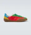 Acne Studios Men Leather Low-top Sneakers In Multicoloured