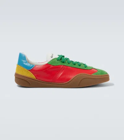 ACNE STUDIOS LEATHER AND SUEDE SNEAKERS