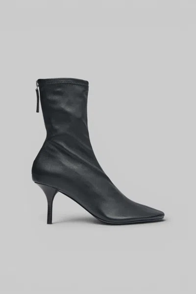 Acne Studios Leather Ankle Boot In Black