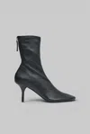 Acne Studios Leather Ankle Boot In Black