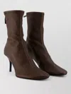 Acne Studios Brown Stretch Leather Ankle Boots In Brown