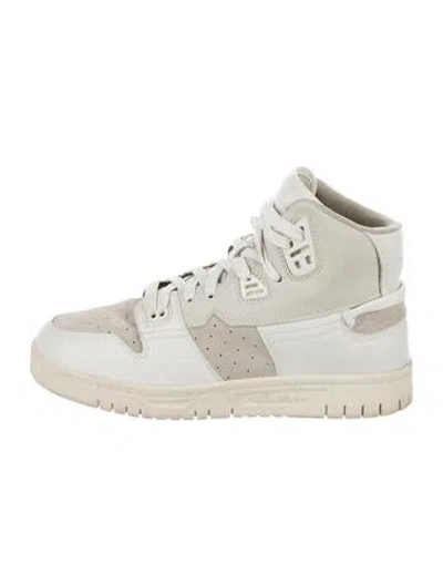 Pre-owned Acne Studios Leather Athletic Sneakers In White