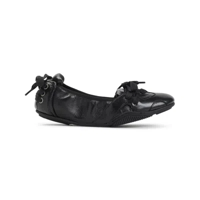 Acne Studios Leather Ballerinas Women In Black