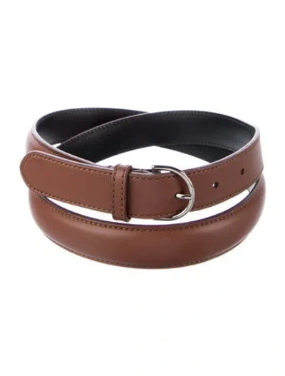 Pre-owned Acne Studios Leather Belt In Brown