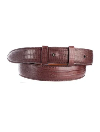 Pre-owned Acne Studios Leather Belt Kit In Brown