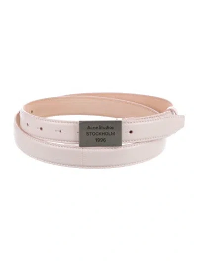 Pre-owned Acne Studios Leather Belt W/ Tags In Purple