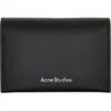 Acne Studios Leather Bifold Card Holder In 900 Black