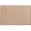 Acne Studios Leather Bifold Card Holder In Taupe Beige