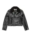Acne Studios Leather Biker Jacket In Black