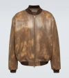 ACNE STUDIOS LEATHER BOMBER JACKET