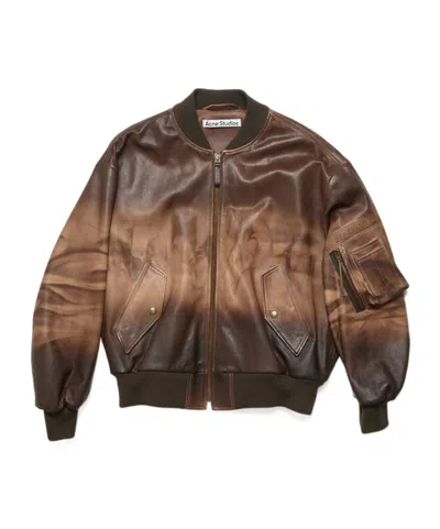 ACNE STUDIOS ACNE STUDIOS LEATHER BOMBER JACKET