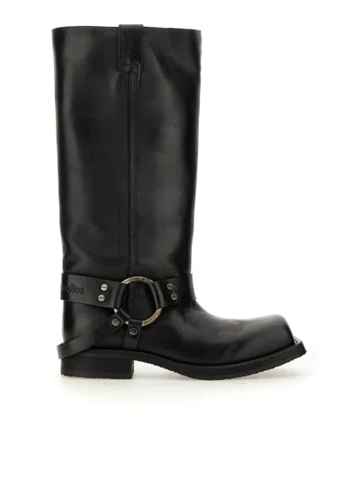 Acne Studios Leather Boot In Black
