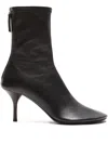 Acne Studios Leather Boots In Black