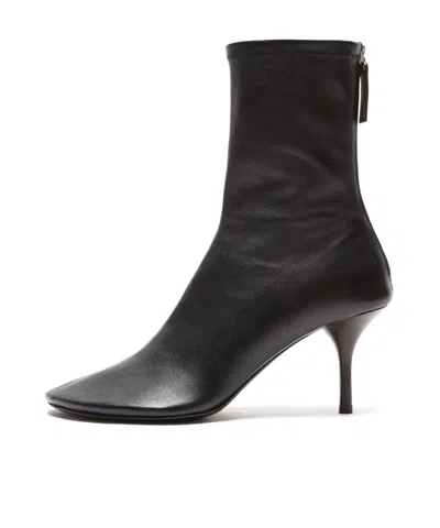 Acne Studios Leather Boots In Black