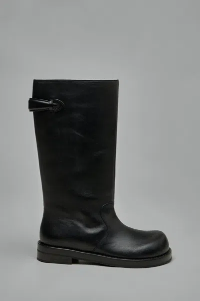 Acne Studios Leather Boots In Black