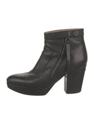 Pre-owned Acne Studios Leather Boots In Black