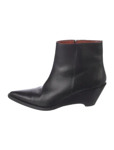 Pre-owned Acne Studios Leather Boots In Black