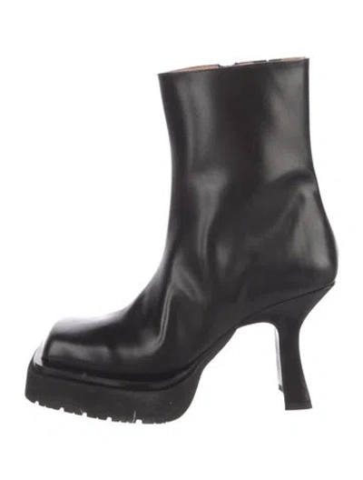 Pre-owned Acne Studios Leather Boots In Black