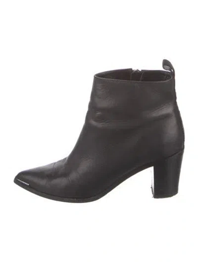 Pre-owned Acne Studios Leather Boots In Black