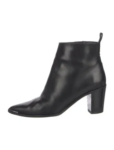 Pre-owned Acne Studios Leather Boots In Black