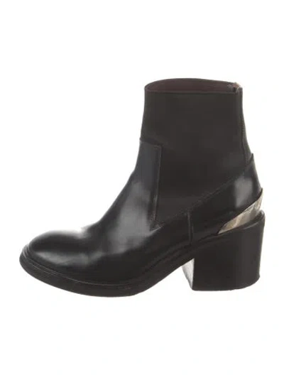 Pre-owned Acne Studios Leather Boots In Black