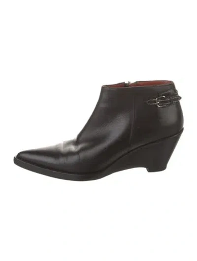 Pre-owned Acne Studios Leather Boots In Black