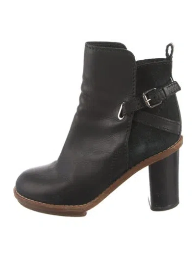 Pre-owned Acne Studios Leather Boots In Black
