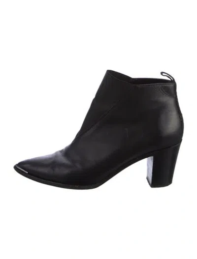 Pre-owned Acne Studios Leather Boots In Black