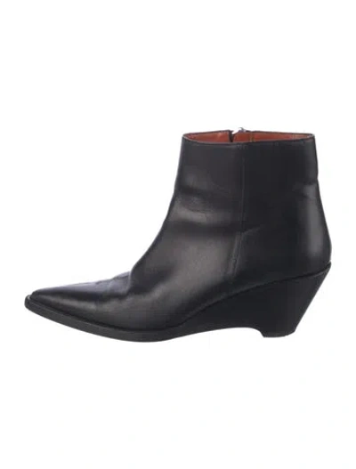 Pre-owned Acne Studios Leather Boots In Black
