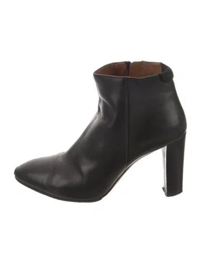 Pre-owned Acne Studios Leather Boots In Black