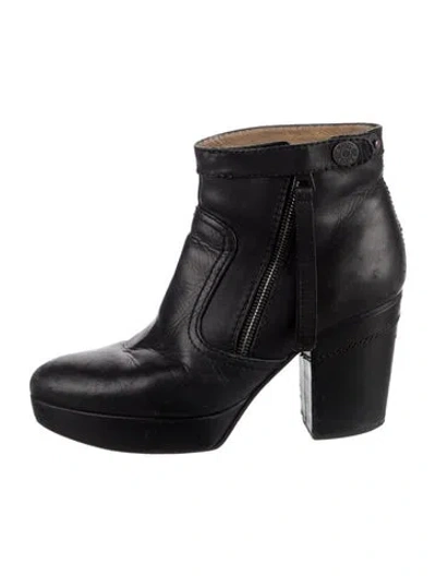 Pre-owned Acne Studios Leather Boots In Black