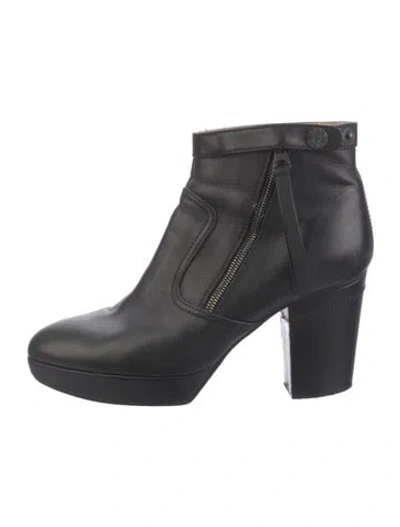 Pre-owned Acne Studios Leather Boots In Black